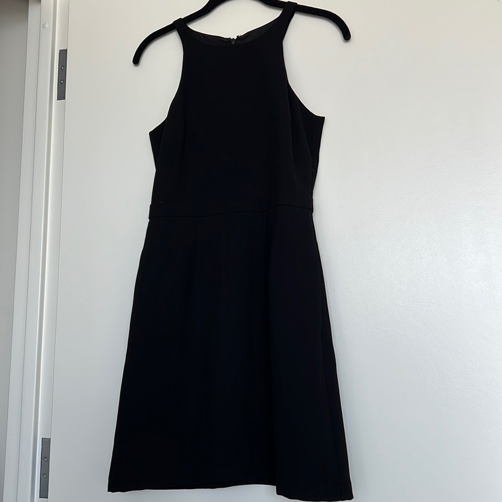 J.Crew Skater Mini Sleeveless Black Pocket Dress 2